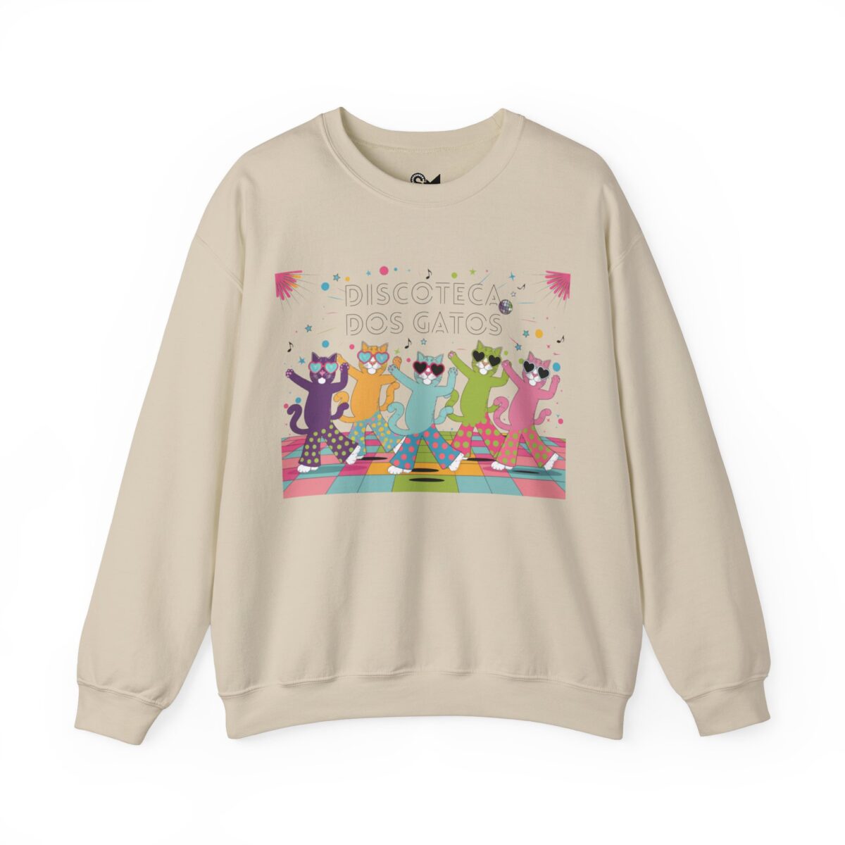 Discoteca dos Gatos Unisex Heavy Blend™ Crewneck Sweatshirt - Image 9