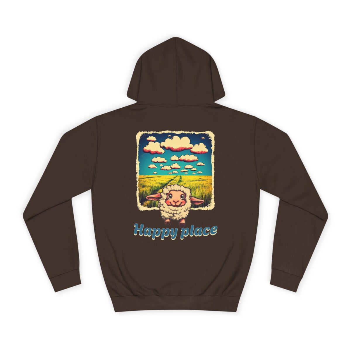 Happy place Unisex College Hoodie - Image 6