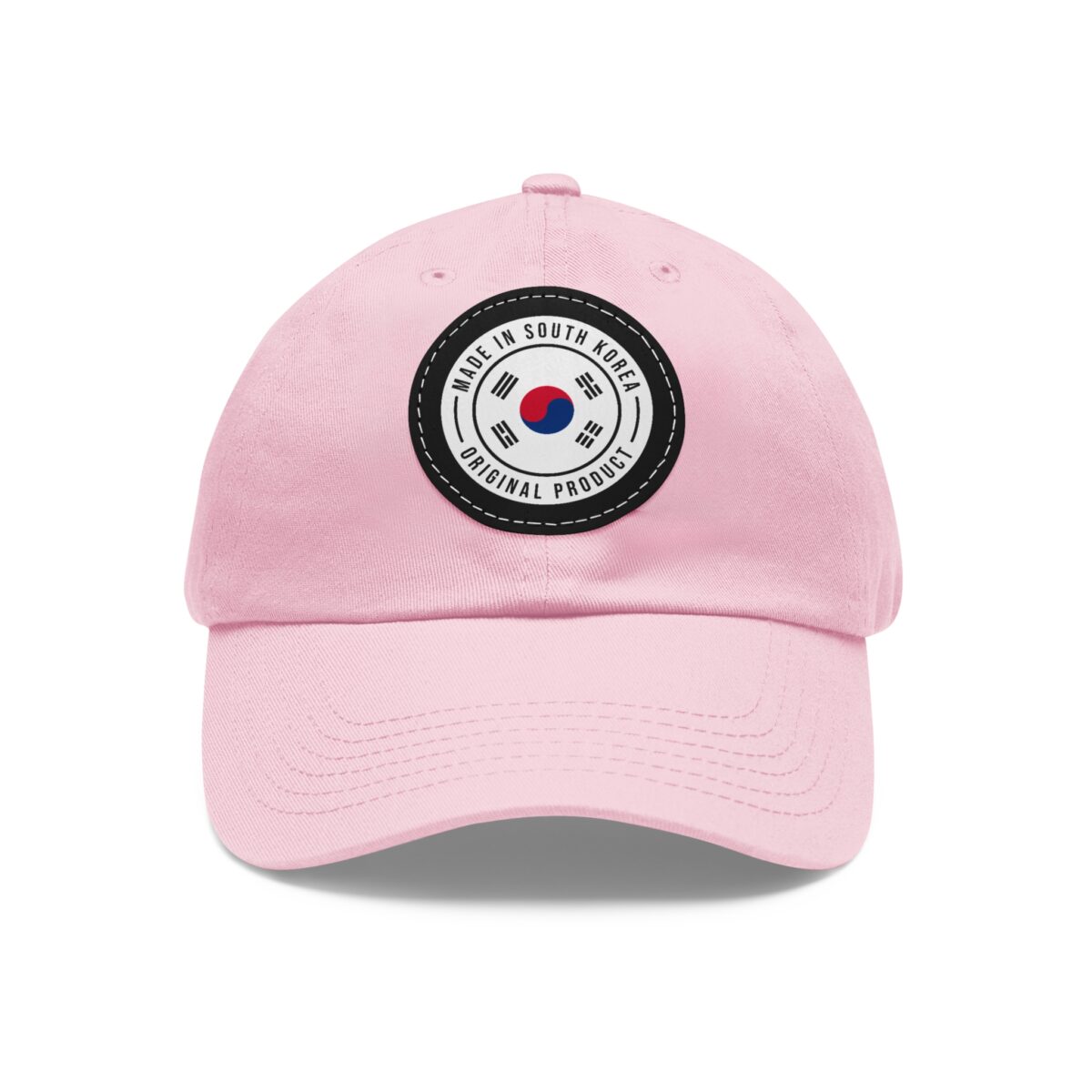 Made in South Korea Hat with Leather Patch (Round) - Image 25
