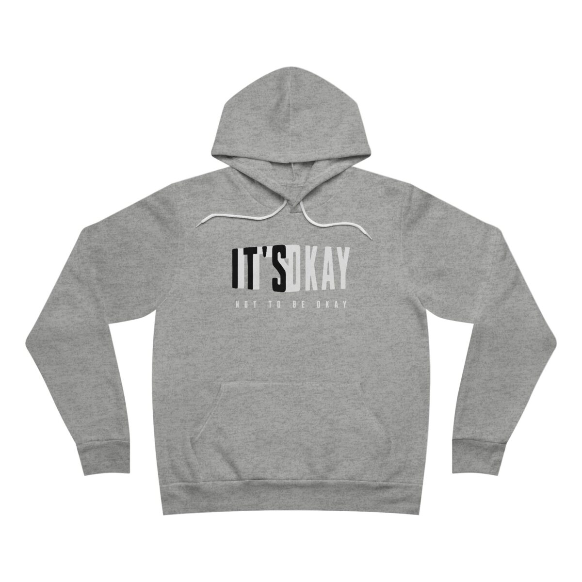 It's okay Unisex Sponge Fleece Pullover Hoodie - Image 3
