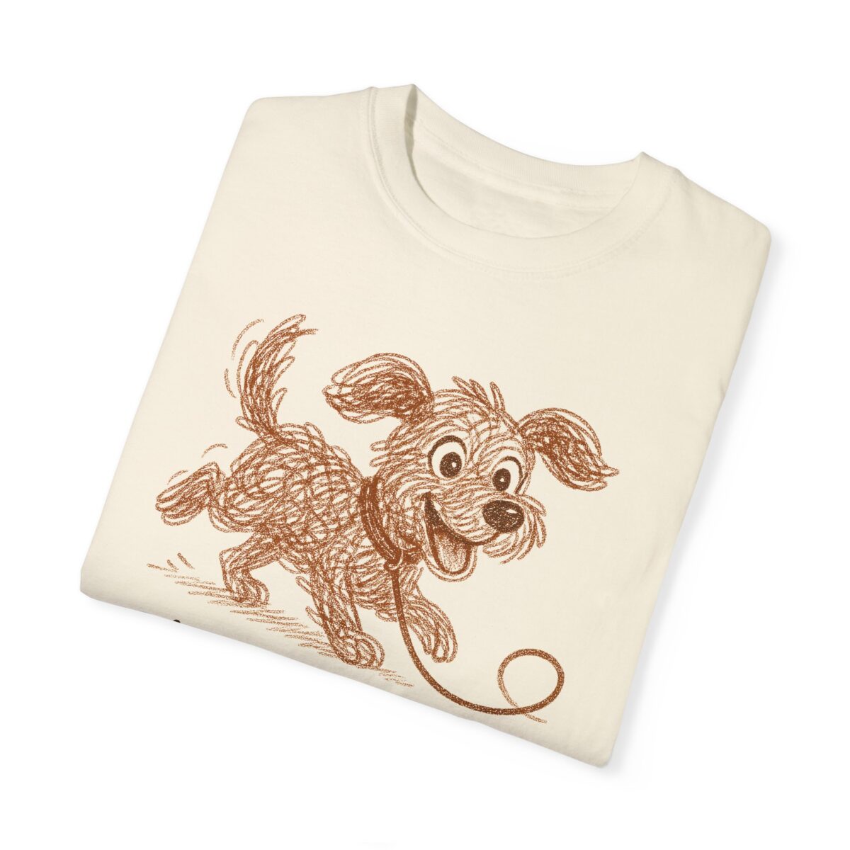 Loyal Dog Sketch Unisex T-Shirt - Fun Pet Lover Tee - Image 7
