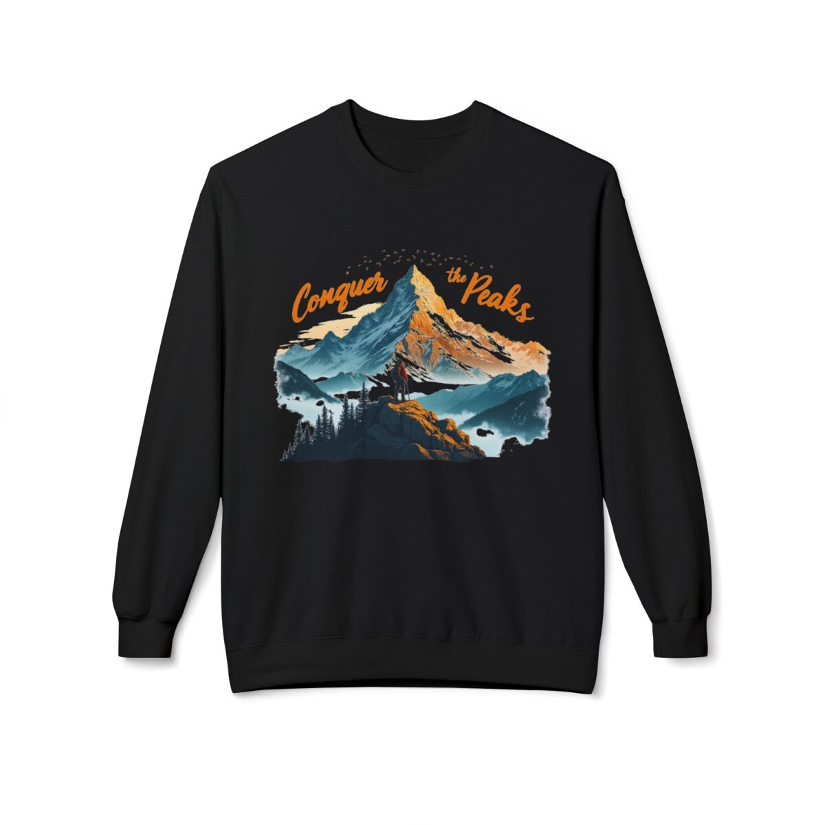 Conquer the peaks Unisex Midweight Softstyle Fleece Crewneck Sweatshirt - Image 13