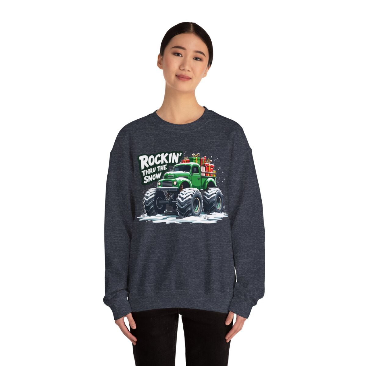 ROCKIN' THRU THE SNOW Unisex Heavy Blend™ Crewneck Sweatshirt - Image 32