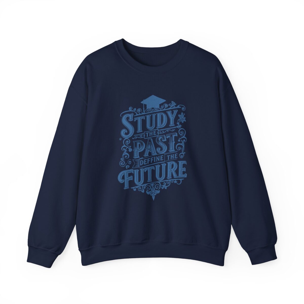 Study the past define the future Unisex Heavy Blend™ Crewneck Sweatshirt - Image 5