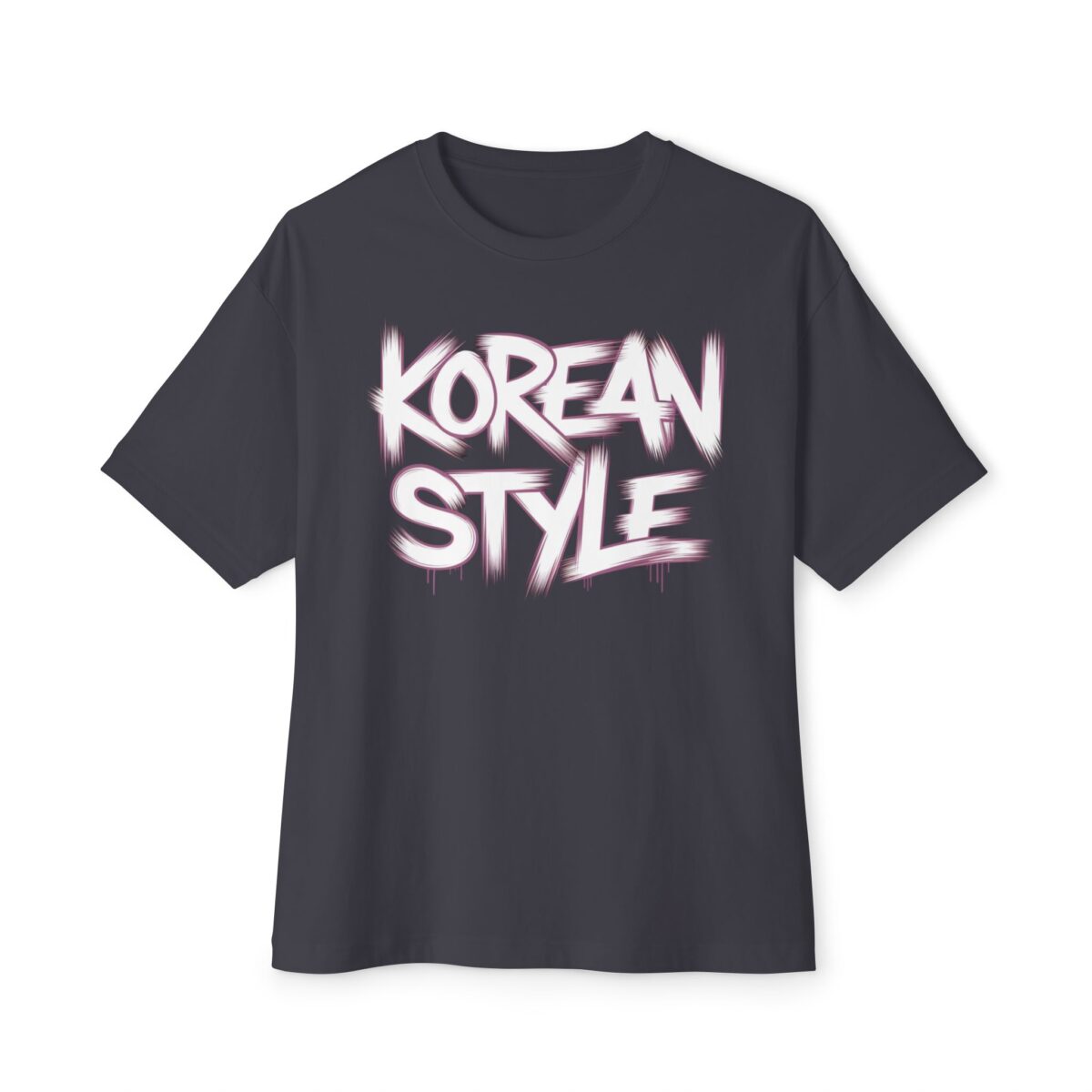 Korean style Unisex Oversized Boxy Tee - Image 5