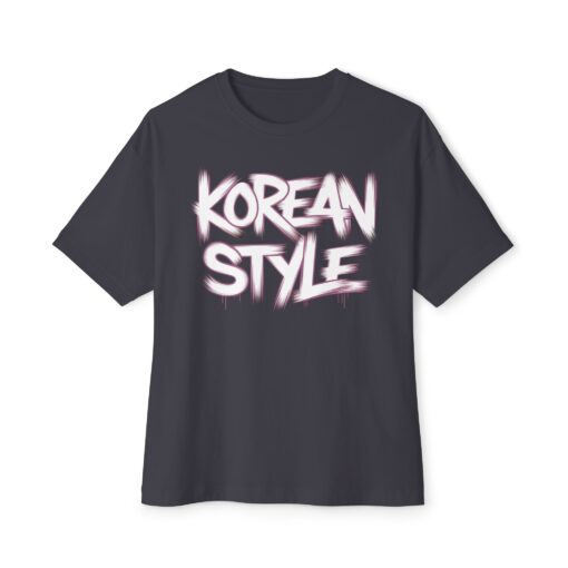 Korean style Unisex Oversized Boxy Tee - Image 5