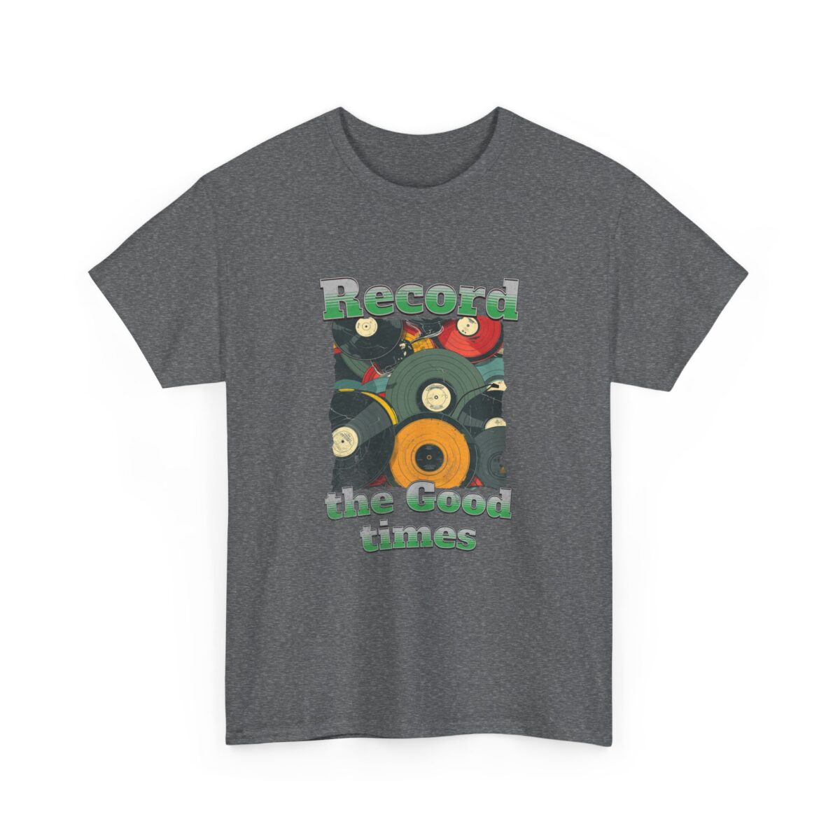 Record the good times Unisex Heavy Cotton Tee - Image 15