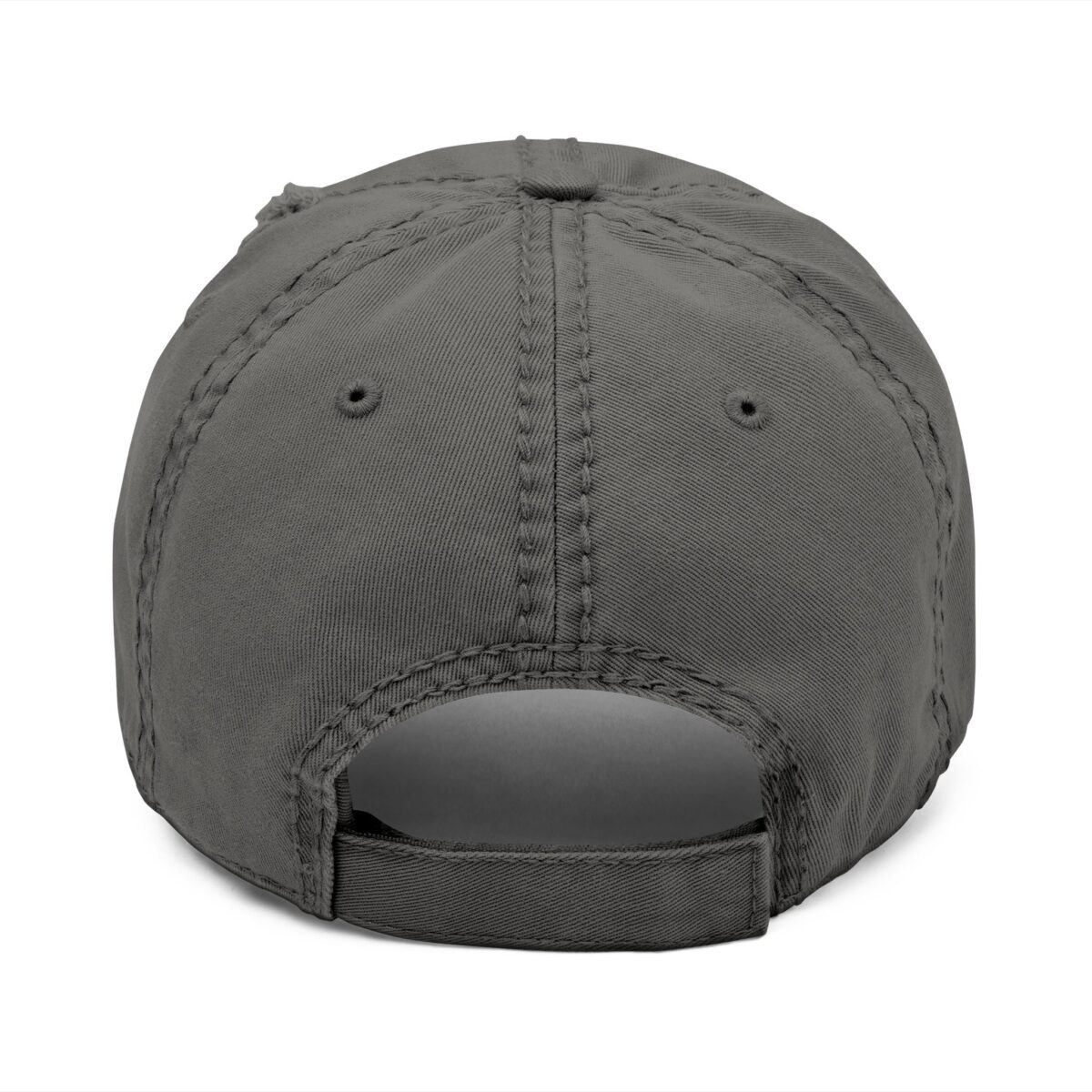 Korea Gangwondo Distressed Dad Hat with Embroidery - Image 2