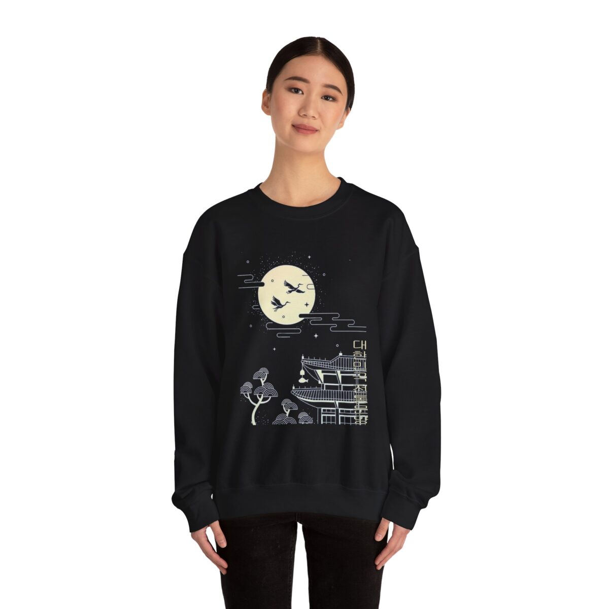 Korean traditional art Unisex Heavy Blend™ Crewneck Sweatshirt - Image 4