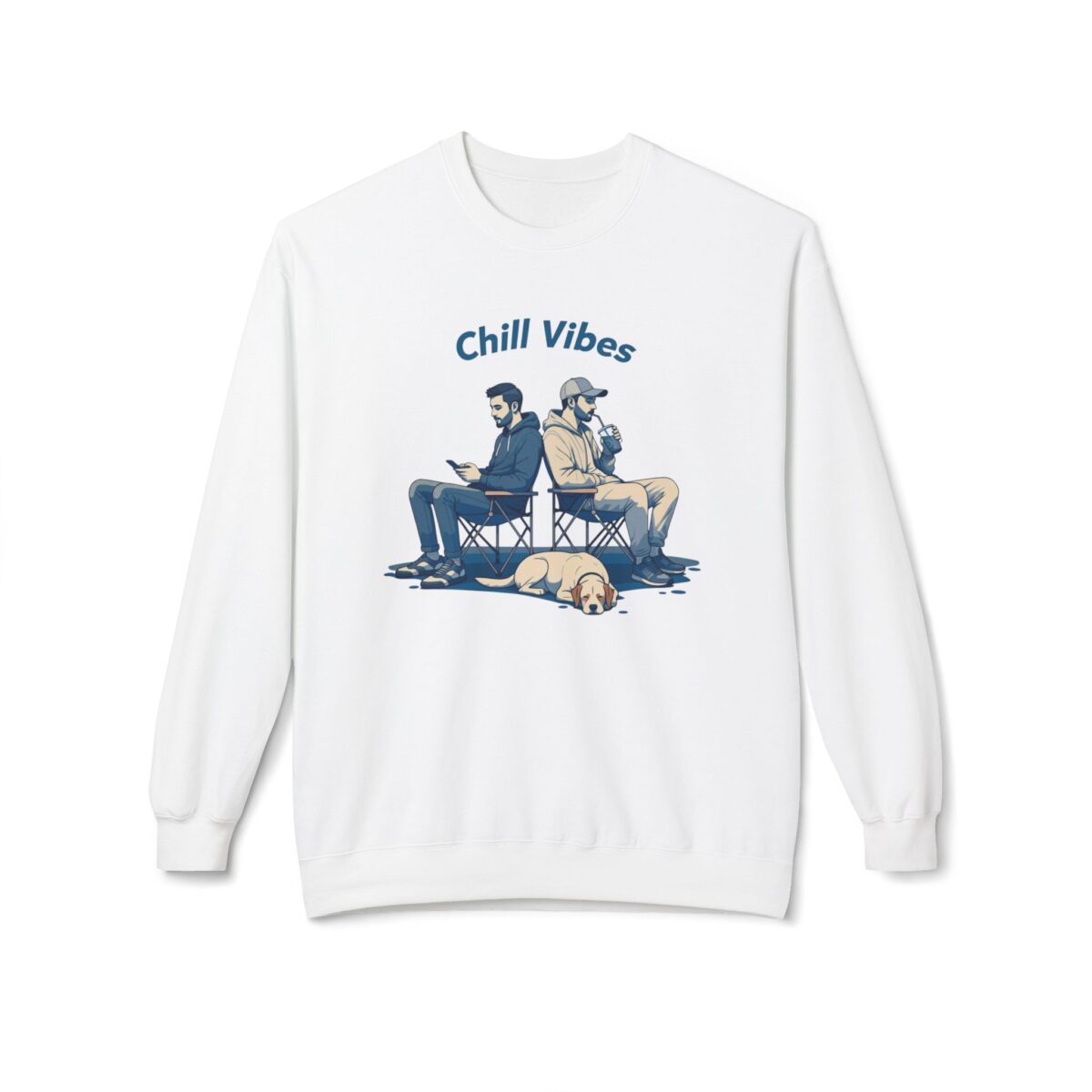 Chill Vibes Unisex Midweight Softstyle Fleece Crewneck Sweatshirt