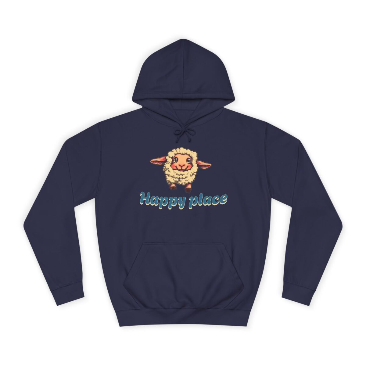 Happy place Unisex College Hoodie - Image 29