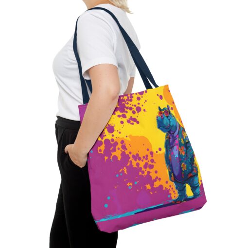 Stylish Hippo Tote Bag (AOP) - Image 60