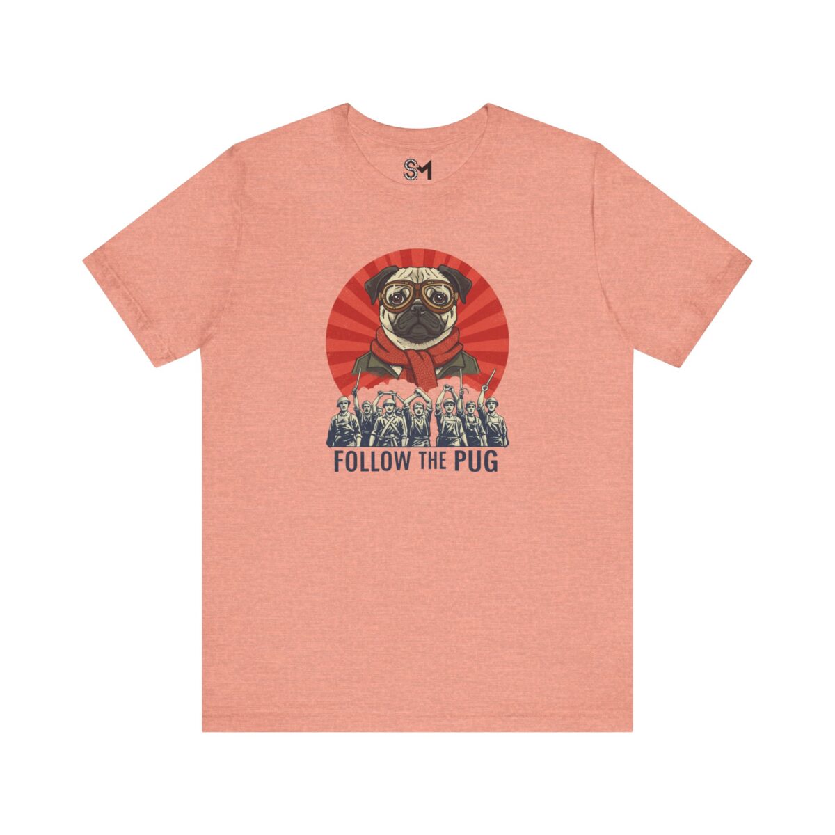 Follow the pug Unisex Jersey Short Sleeve Tee - Image 25