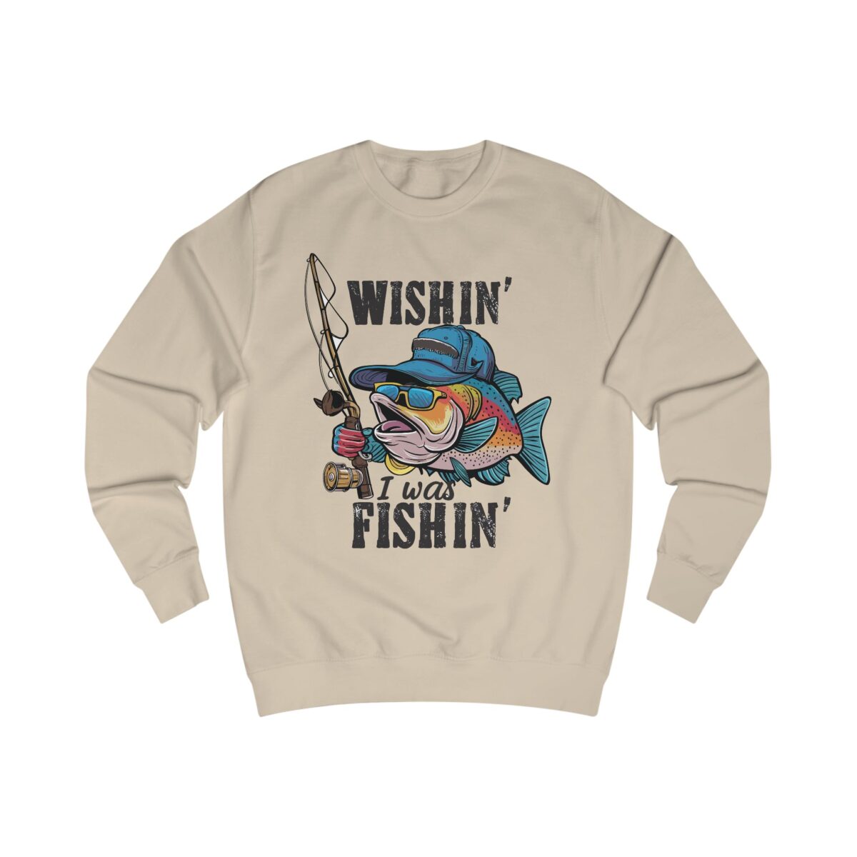 Wishin' I was Fishin' Unisex Sweatshirt - Image 5