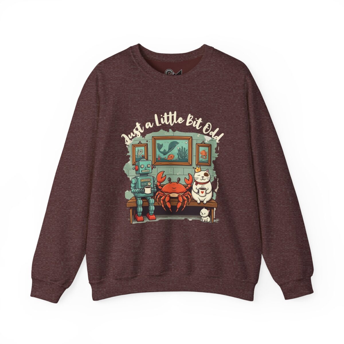 Just a little bit odd Unisex Heavy Blend™ Crewneck Sweatshirt - Image 5