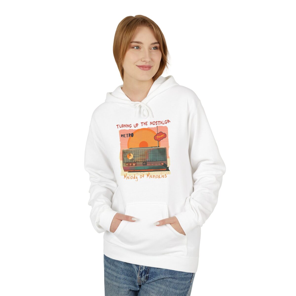 Turning up the nostalgia Unisex Midweight Softstyle Fleece Hoodie - Image 3