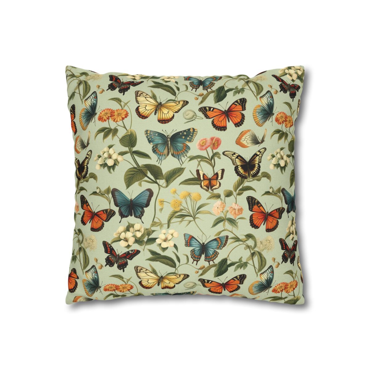 Butterfly Spun Polyester Square Pillowcase - Image 3