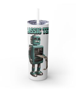 Classic Tech Skinny Tumbler with Straw, 20oz