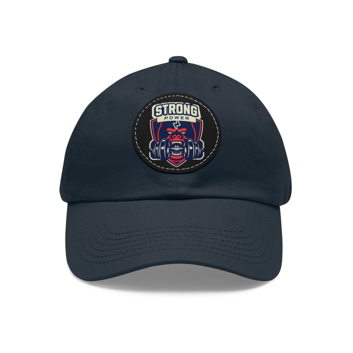 Strong Power Hat with Leather Patch (Round) - Image 5