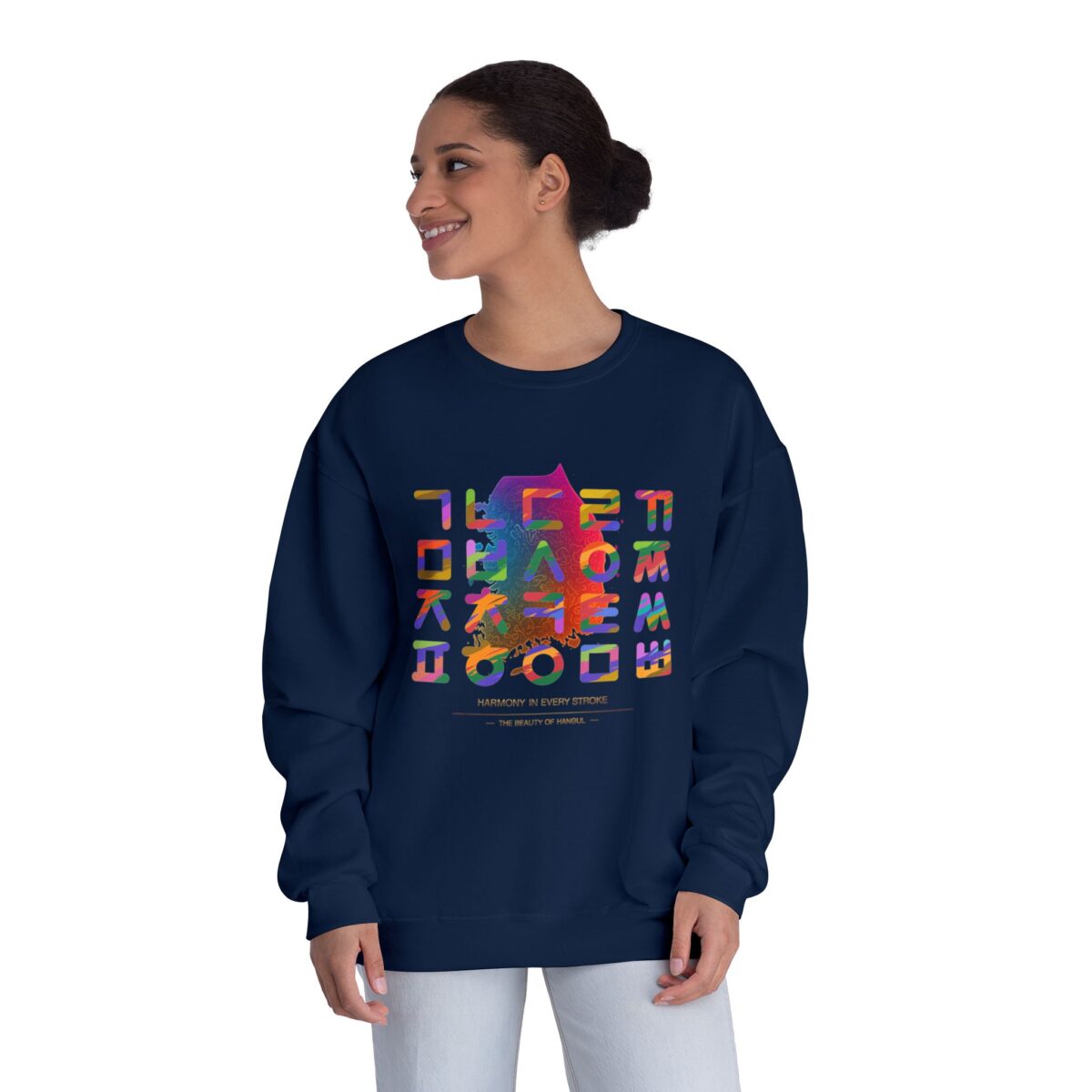 The Beauty of Hangul Unisex NuBlend® Crewneck Sweatshirt - Image 4