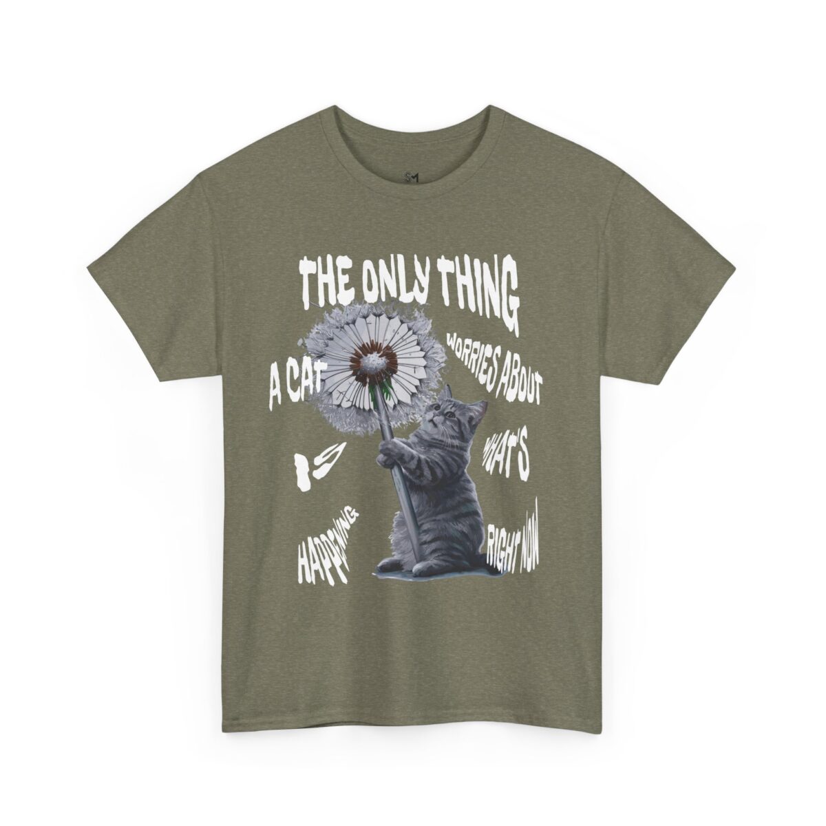 Cat worries Unisex Heavy Cotton Tee - Image 11