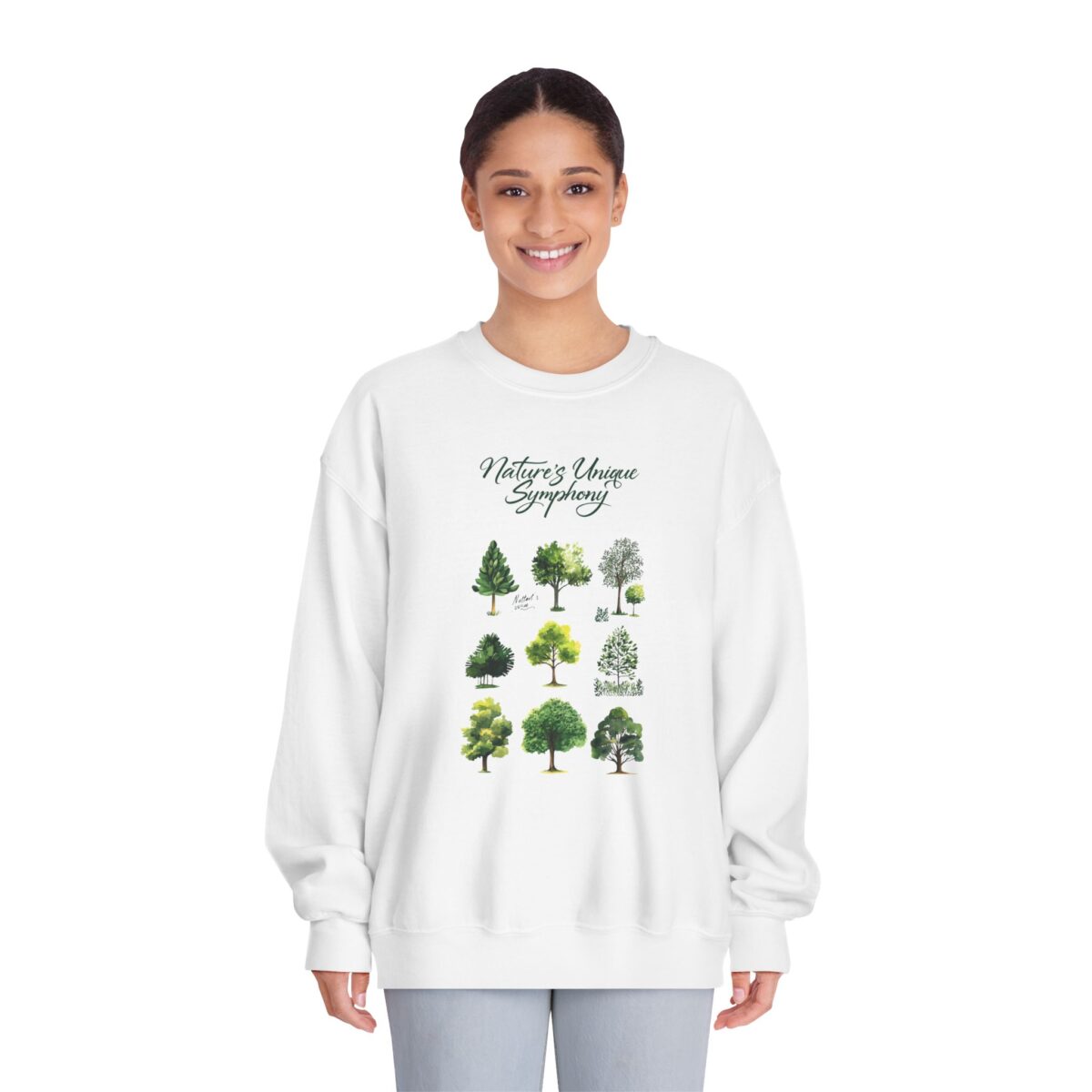 Nature's unique symphony Unisex DryBlend® Crewneck Sweatshirt - Image 7