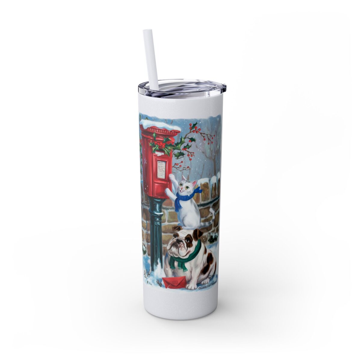 At the postbox Skinny Tumbler with Straw, 20oz - Image 8