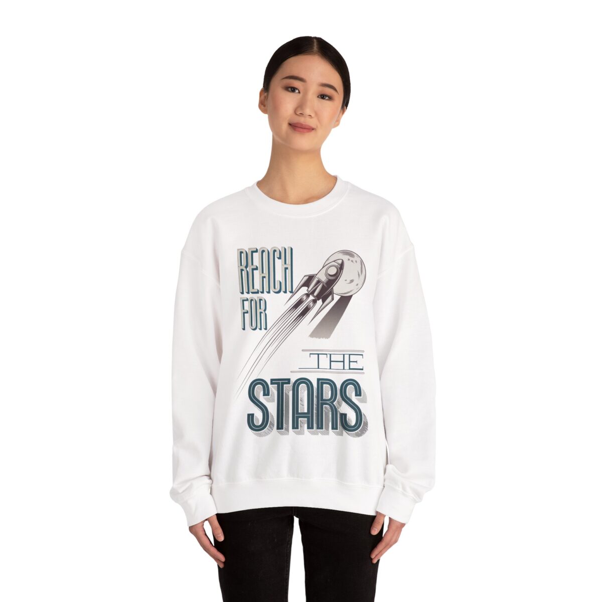 Reach for the stars Unisex Heavy Blend™ Crewneck Sweatshirt - Image 8