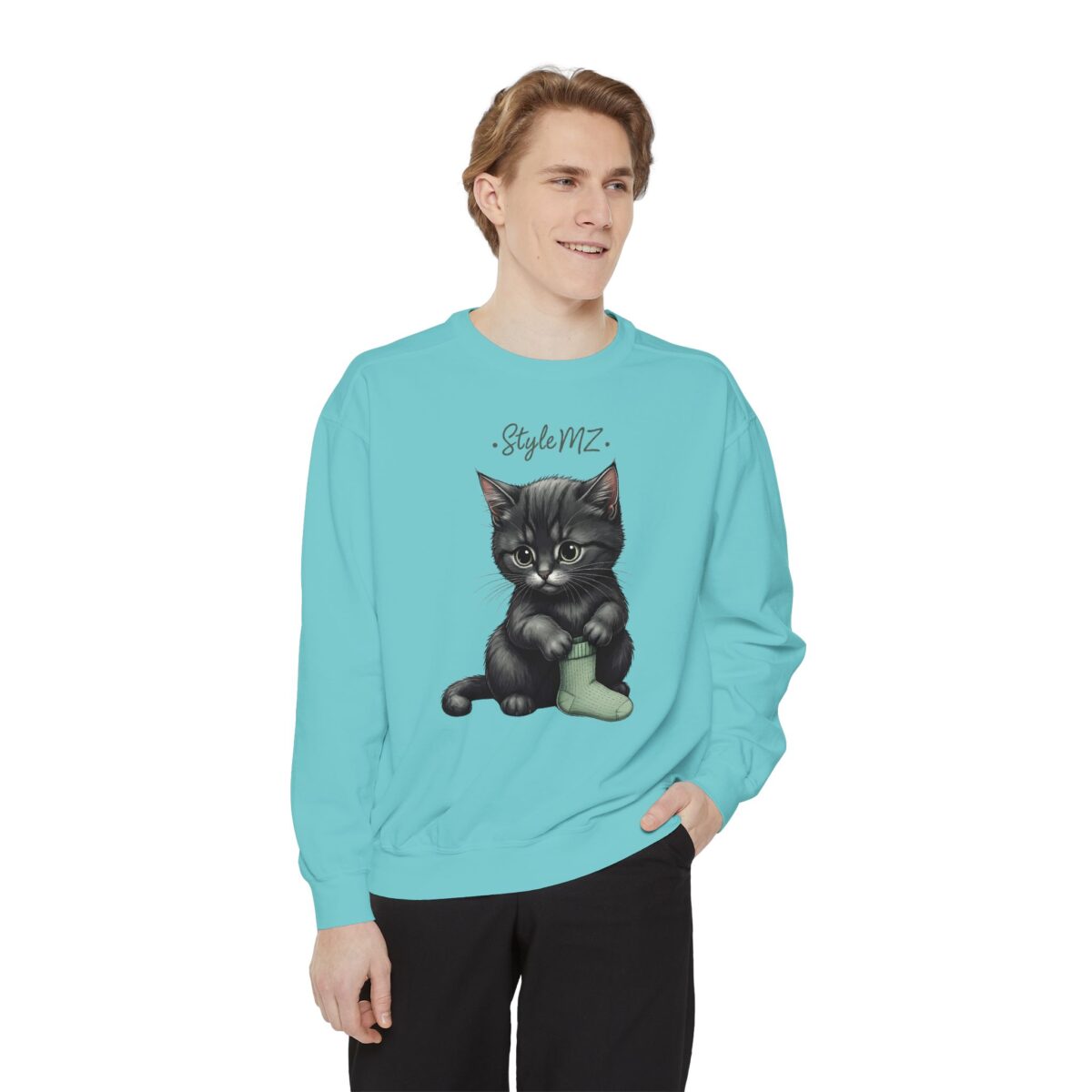 Kittt's cozy moment Unisex Garment-Dyed Sweatshirt - Image 11
