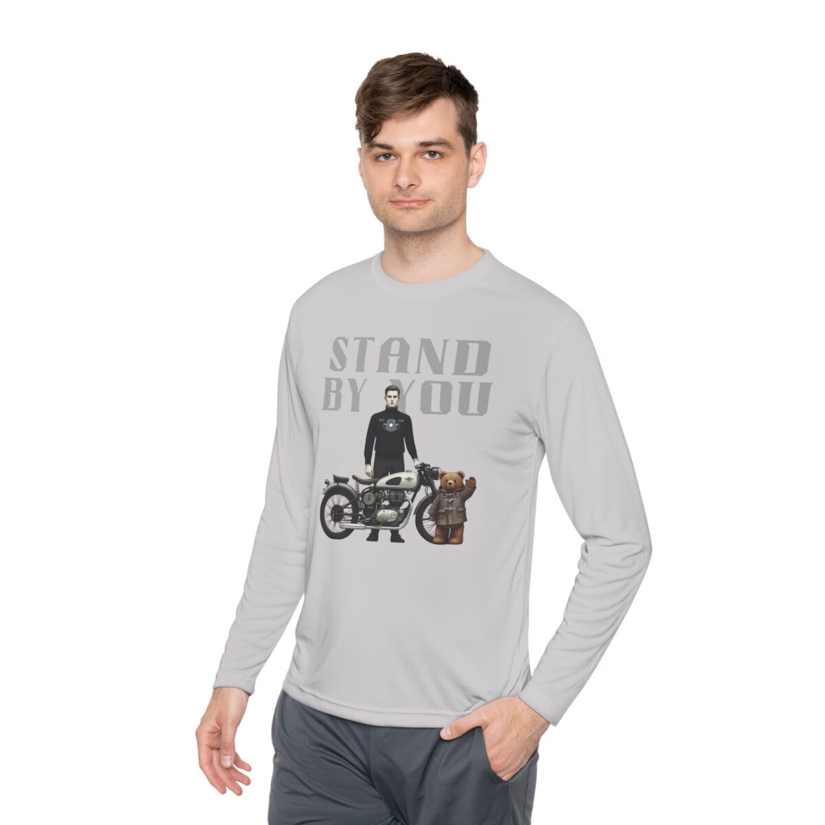 Stand by you Unisex Lightweight Long Sleeve Tee - Image 11