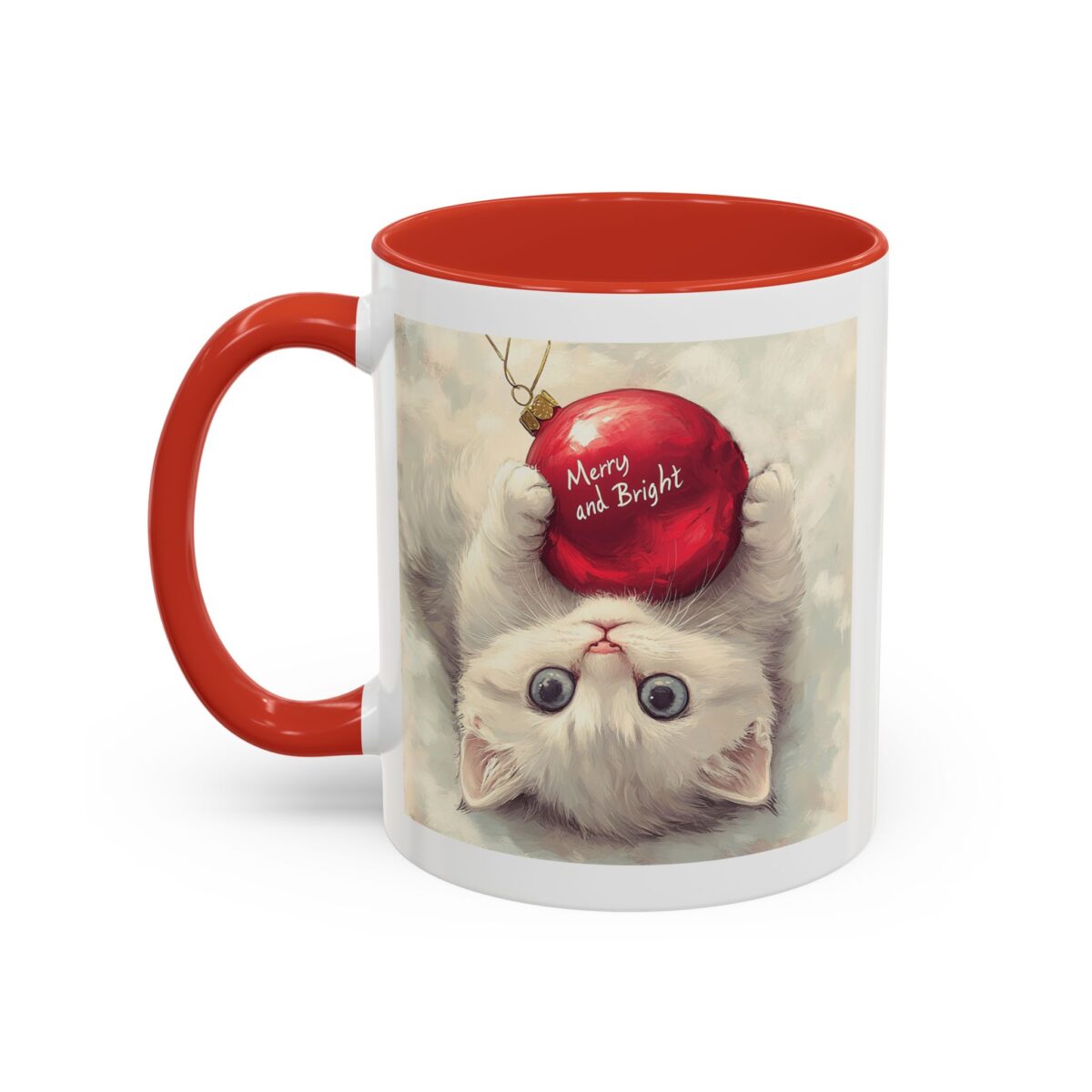 Merry and bright Accent Coffee Mug (11, 15oz) - Image 3