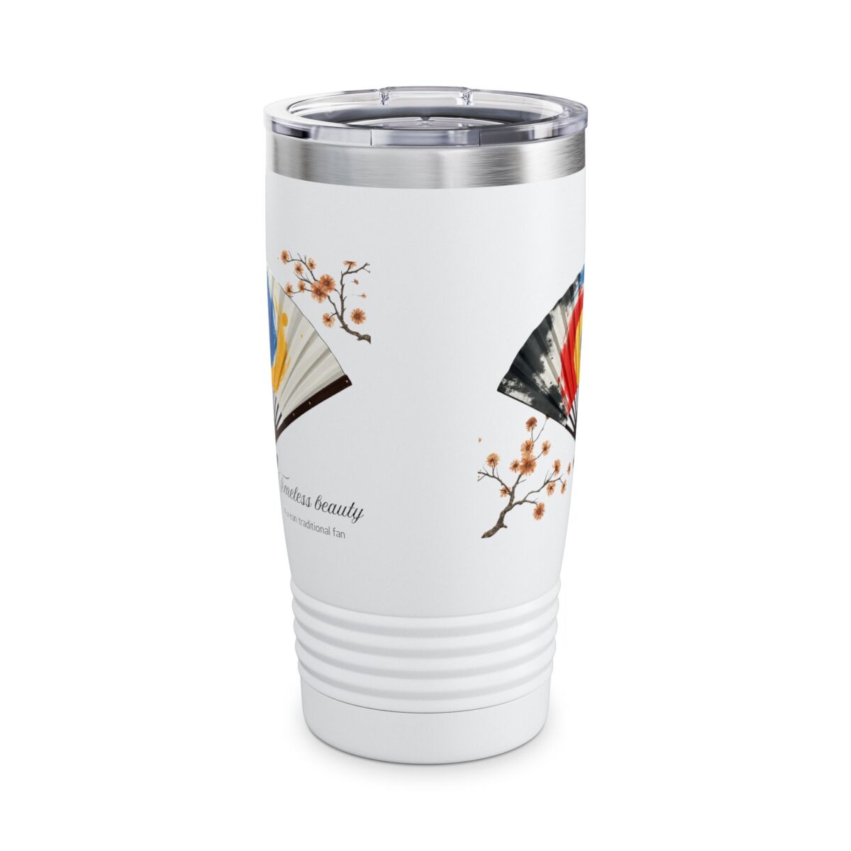 Korean traditional fan Ringneck Tumbler, 20oz - Image 2