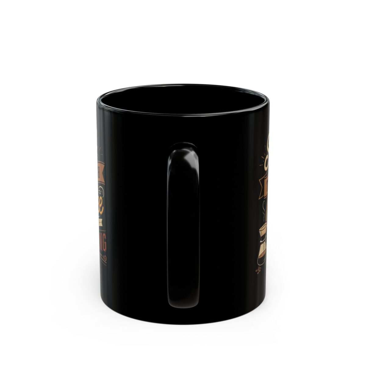 Smell the fresh coffee Black Mug (11oz, 15oz) - Image 4
