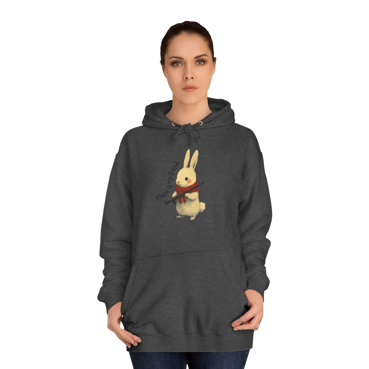 Music is my friend Unisex College Hoodie - Image 12