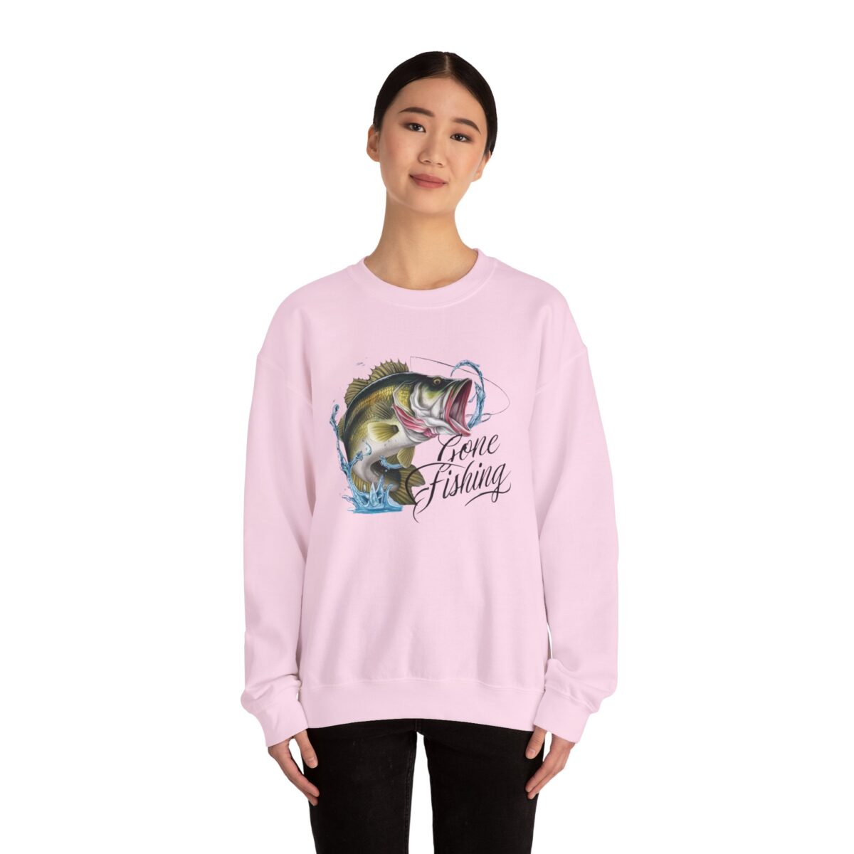 Gone Fishing Unisex Heavy Blend™ Crewneck Sweatshirt - Image 4