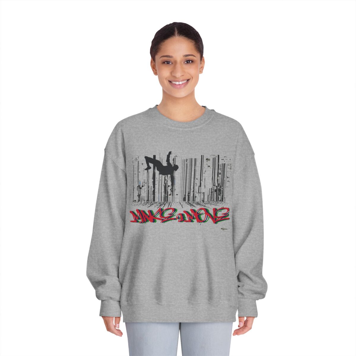 Make a move Unisex DryBlend® Crewneck Sweatshirt - Image 3