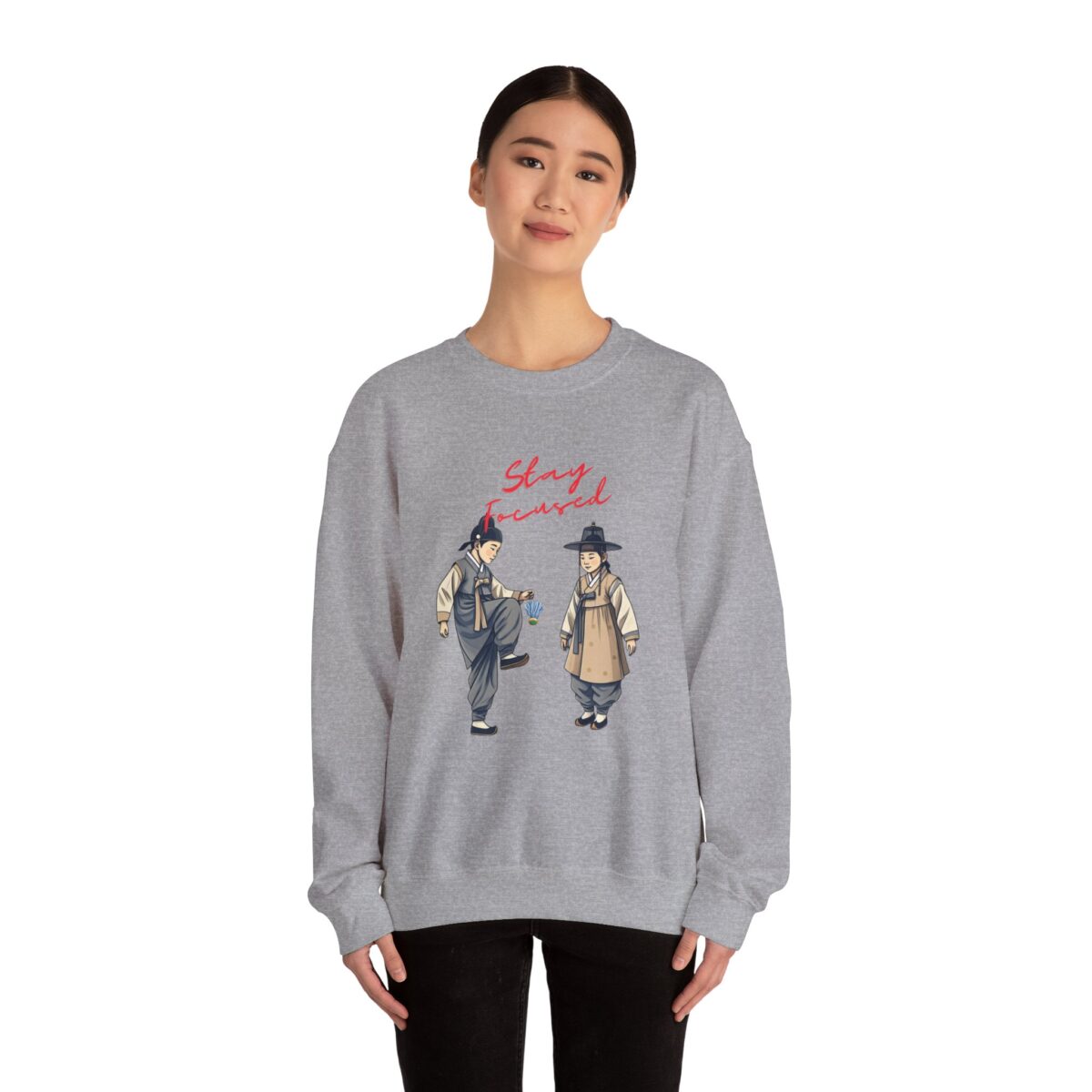 Stay Focus Unisex Heavy Blend™ Crewneck Sweatshirt - Image 4