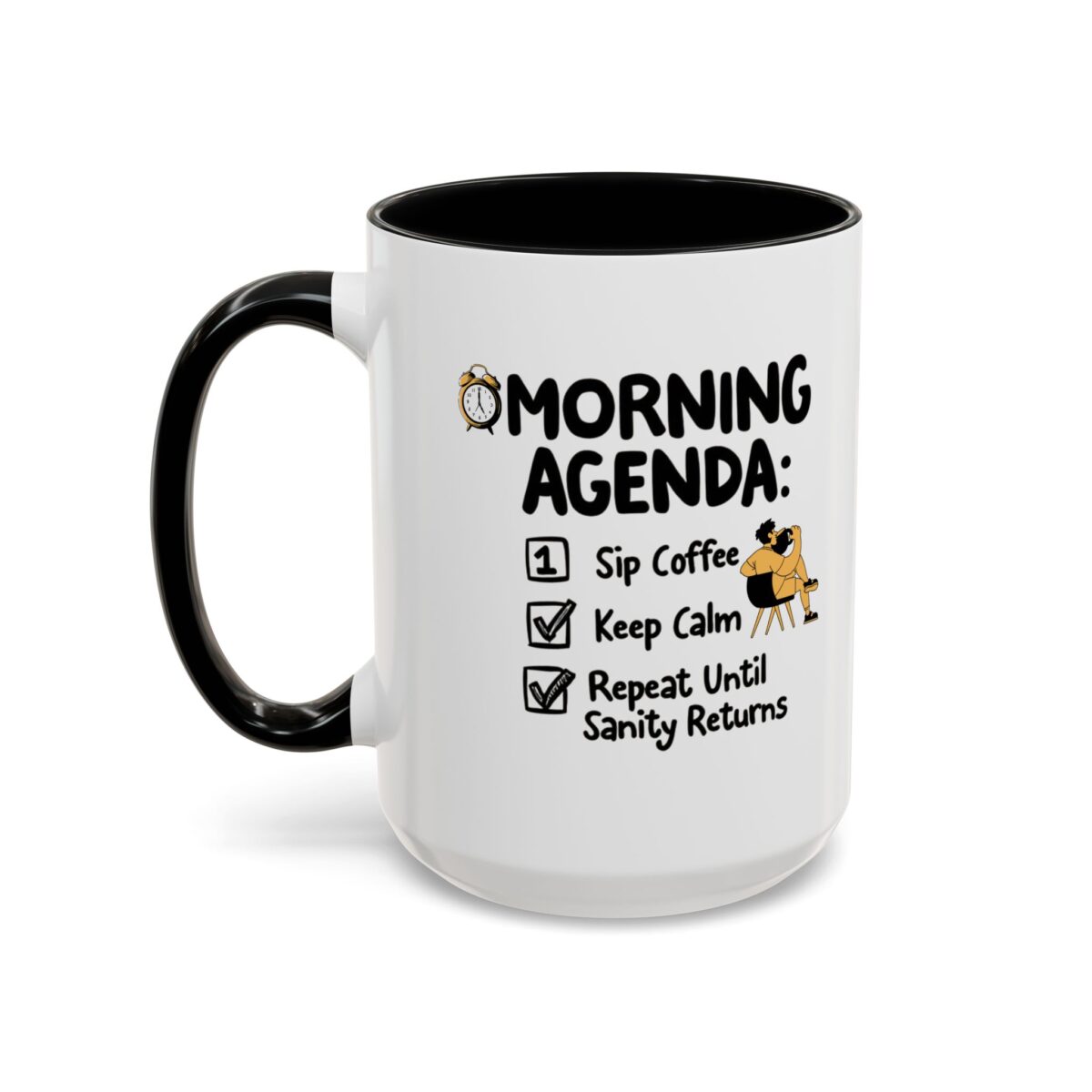Morning Agenda Accent Coffee Mug (11, 15oz) - Image 19