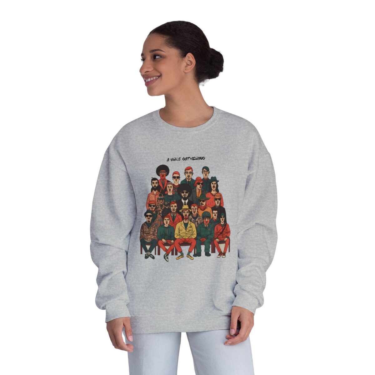 A bros gathering Unisex NuBlend® Crewneck Sweatshirt - Image 28