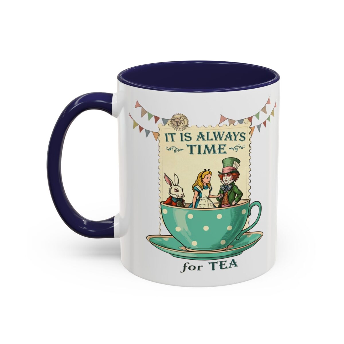 It is always time for tea Accent Coffee Mug (11, 15oz) - Image 7