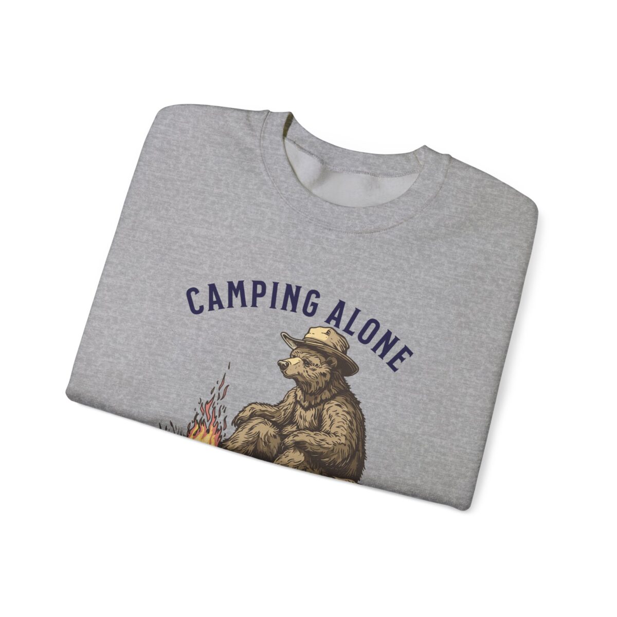 Camping alone Unisex Heavy Blend™ Crewneck Sweatshirt - Image 11