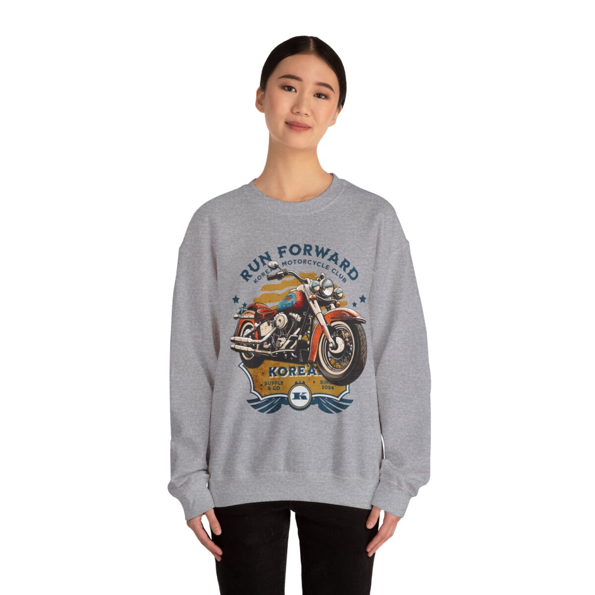 Run forward Unisex Heavy Blend™ Crewneck Sweatshirt - Image 24