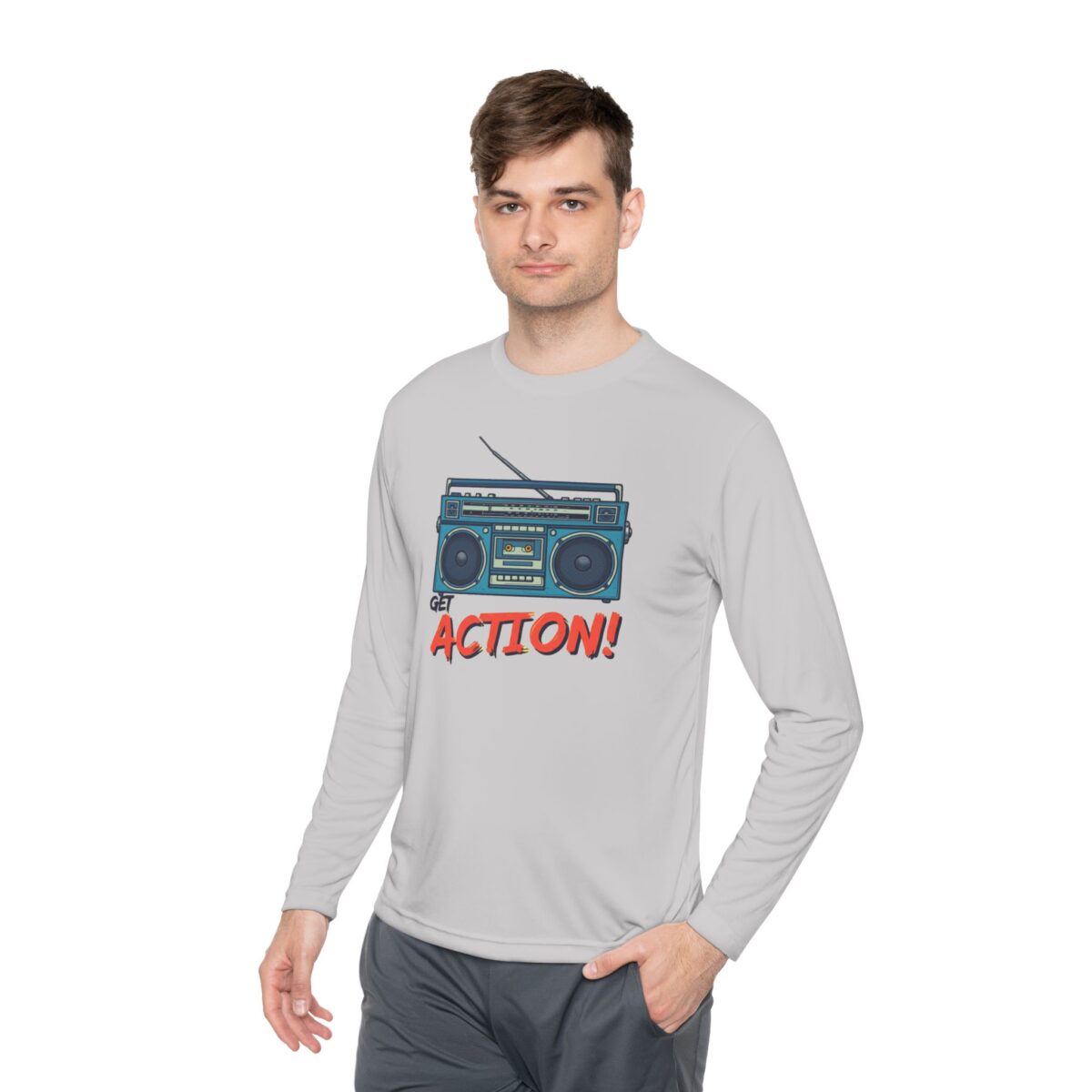 Get action Unisex Lightweight Long Sleeve Tee - Image 11
