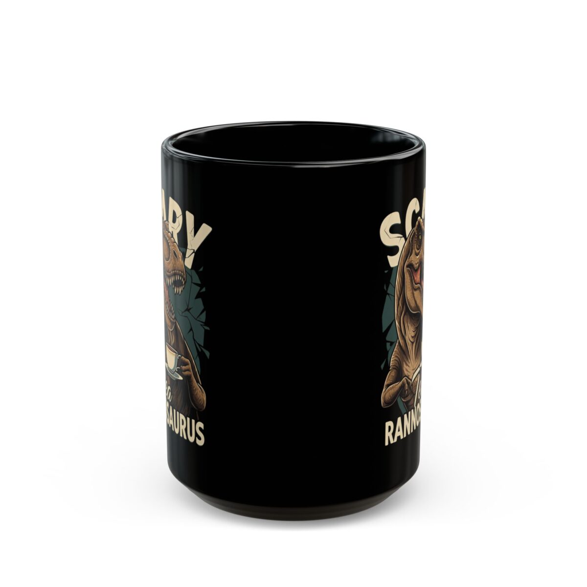 T-rex Black Mug (11oz, 15oz) - Image 5
