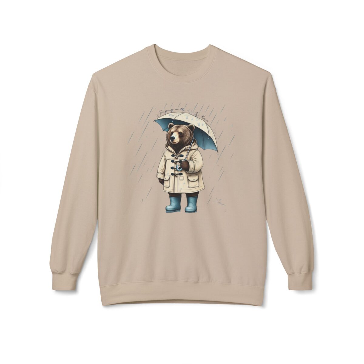 Singing in the rain Unisex Midweight Softstyle Fleece Crewneck Sweatshirt - Image 9