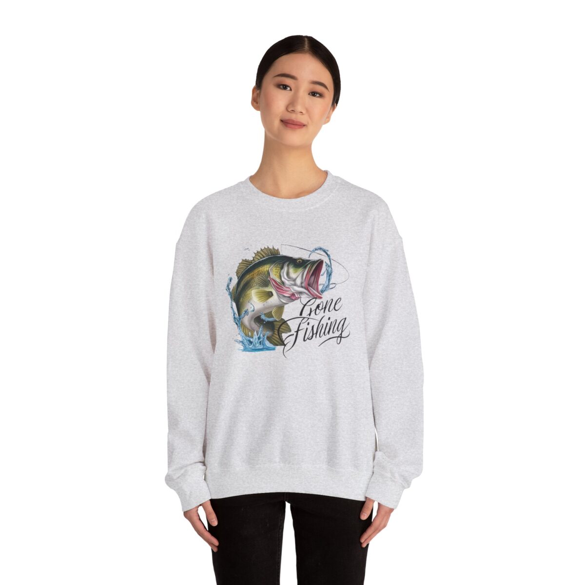 Gone Fishing Unisex Heavy Blend™ Crewneck Sweatshirt - Image 8
