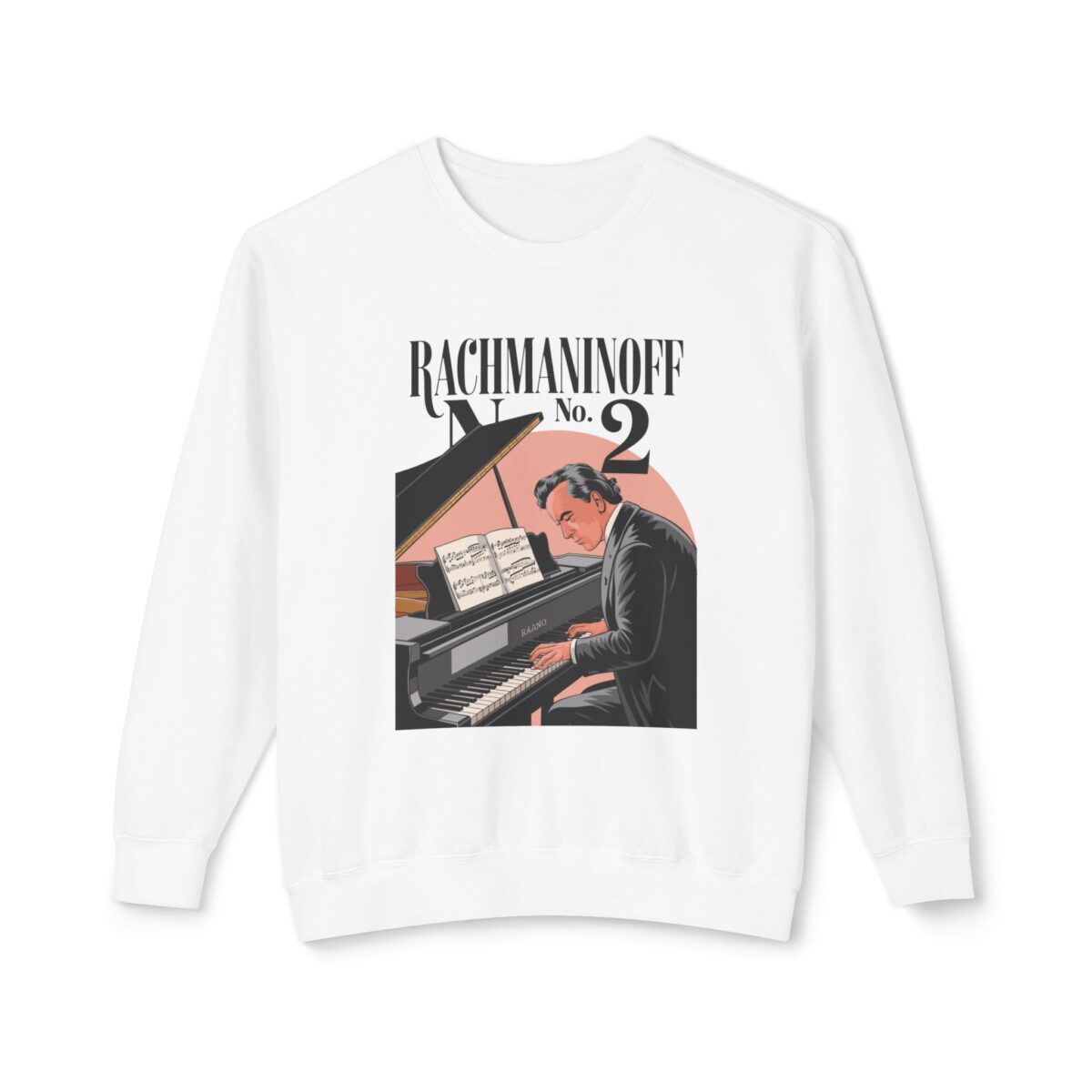 Rachmaninoff No. 2 Unisex Lightweight Crewneck Sweatshirt - Image 5