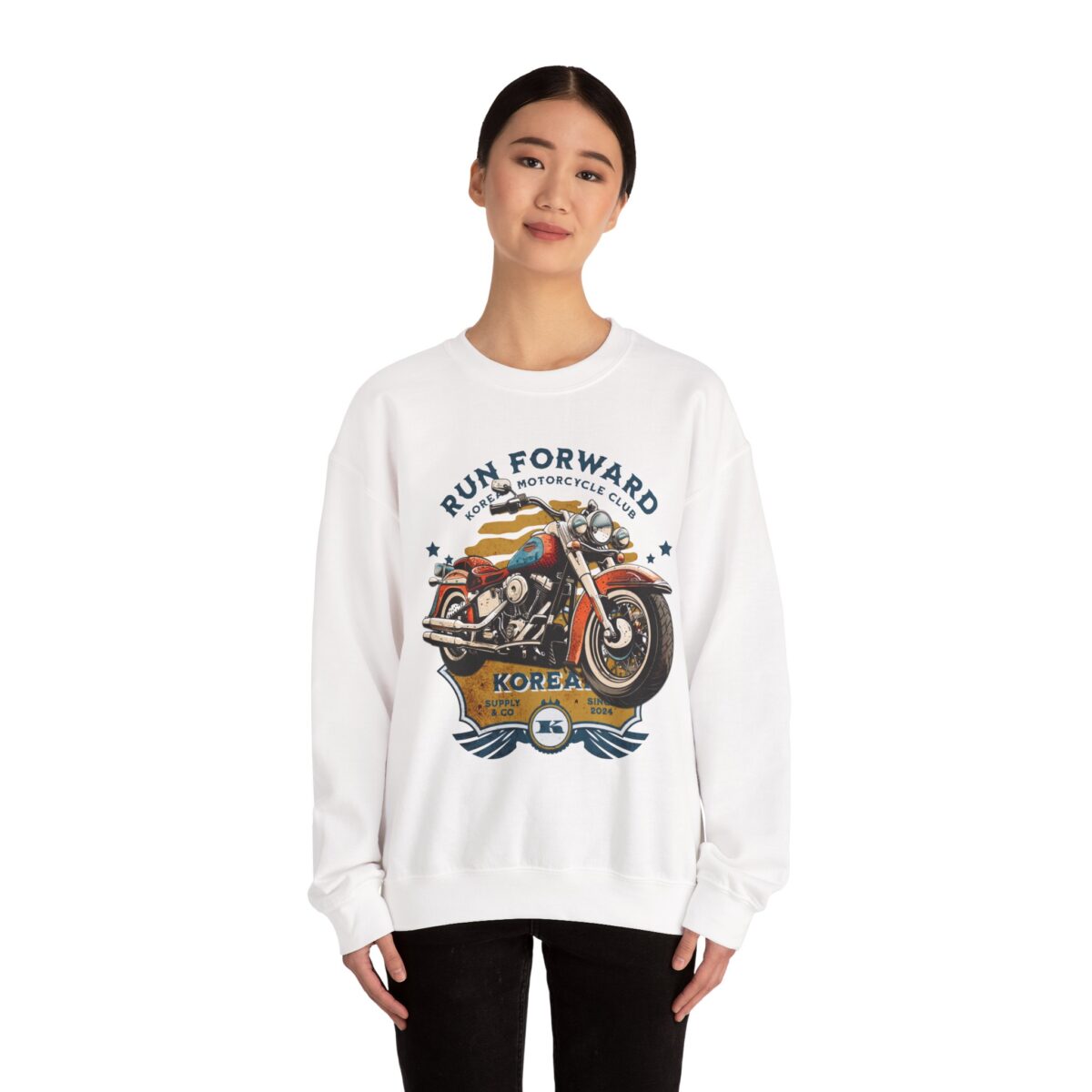 Run forward Unisex Heavy Blend™ Crewneck Sweatshirt - Image 8