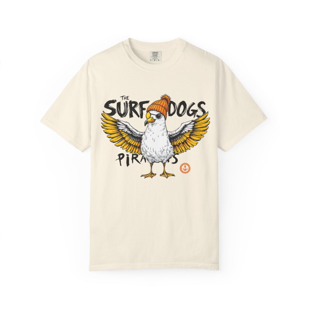 Surf Dogs Graphic T-Shirt for Animal Lovers - Unisex Garment-Dyed Tee - Image 5