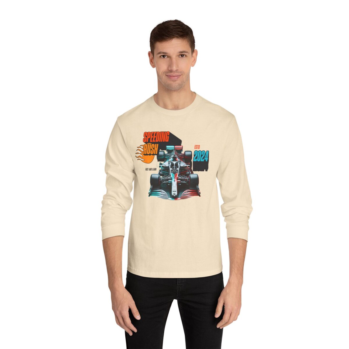 Speeding Rush Unisex Classic Long Sleeve T-Shirt - Image 7